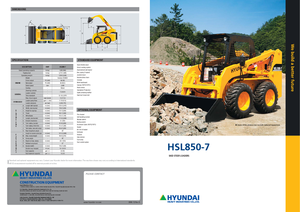 Smykem řízené nakladače Hyundai HSL 850-7