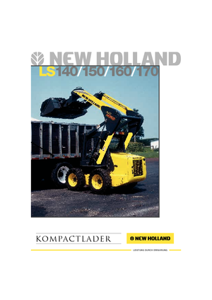Smykem řízené nakladače New Holland LS 170