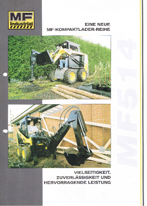 Smykem řízené nakladače MF Industrial MF 514
