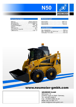 Smykem řízené nakladače Neumeier N 50