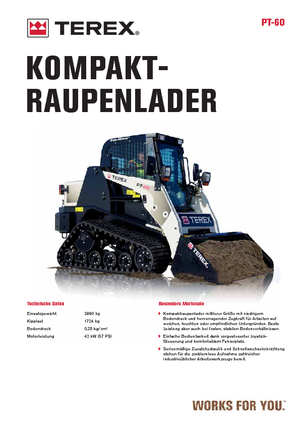 Smykem řízené nakladače Terex PT 60