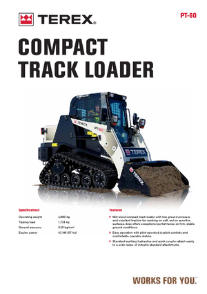 Smykem řízené nakladače Terex PT 60
