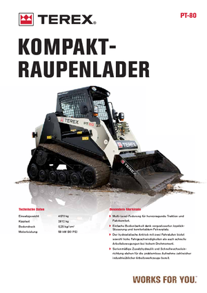 Smykem řízené nakladače Terex PT 80