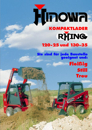 Smykem řízené nakladače Hinowa Rhino 130-35