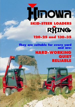 Smykem řízené nakladače Hinowa Rhino 130-35