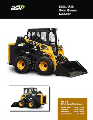 Smykem řízené nakladače ASV RS 75