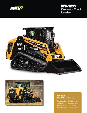 Smykem řízené nakladače ASV RT 120