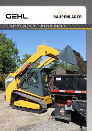 Smykem řízené nakladače Gehl RT 175 SXT Dual
