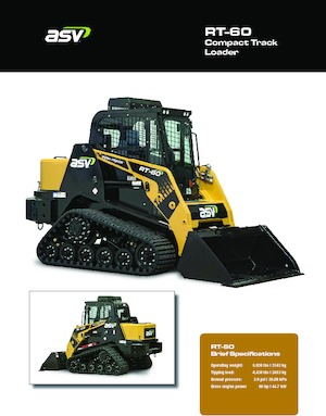Smykem řízené nakladače ASV RT 60