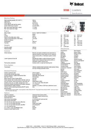 Smykem řízené nakladače Bobcat S590