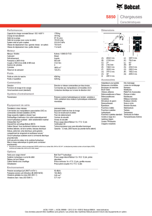 Smykem řízené nakladače Bobcat S850
