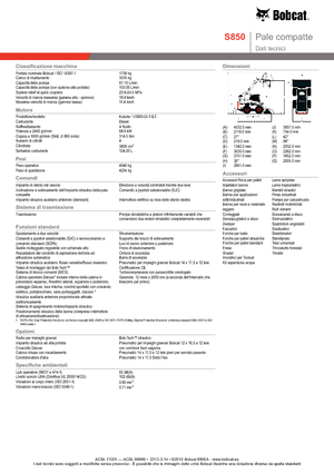 Smykem řízené nakladače Bobcat S850