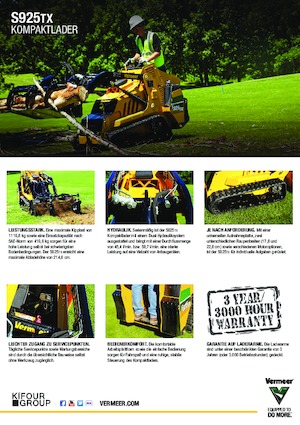 Smykem řízené nakladače Vermeer S925TX