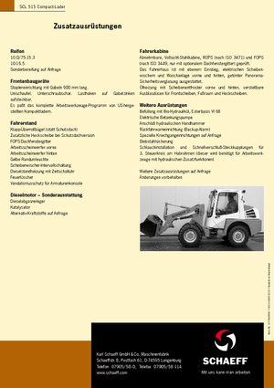 Smykem řízené nakladače Terex-Schaeff SCL 515