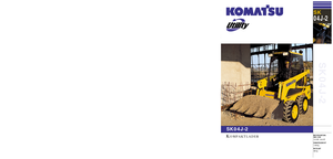 Smykem řízené nakladače Komatsu SK04J-2