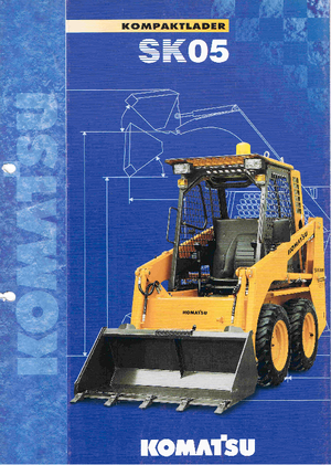 Smykem řízené nakladače Komatsu SK05