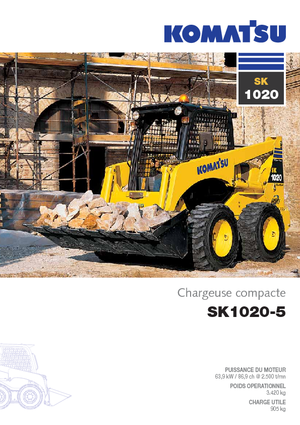 Smykem řízené nakladače Komatsu SK1020-5 turbo
