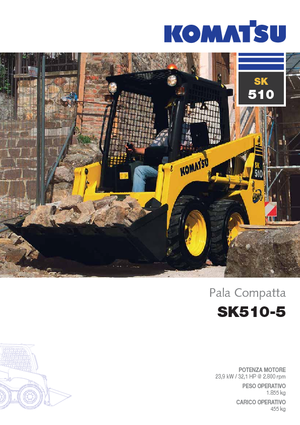 Smykem řízené nakladače Komatsu SK510-5