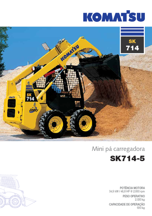 Smykem řízené nakladače Komatsu SK714-5