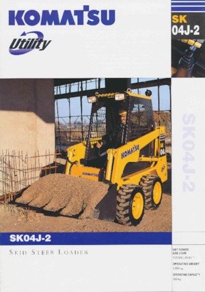 Smykem řízené nakladače Komatsu SK04J-2
