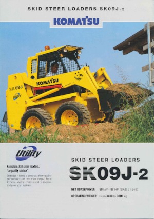 Smykem řízené nakladače Komatsu SK09J-2