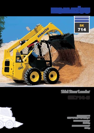 Smykem řízené nakladače Komatsu SK714-5