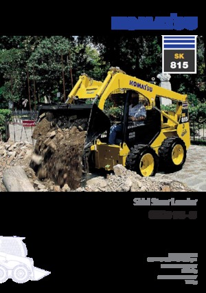 Smykem řízené nakladače Komatsu SK815-5E0