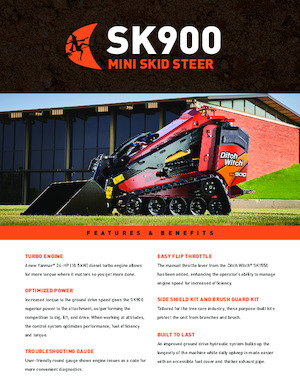 Smykem řízené nakladače Ditch Witch SK900