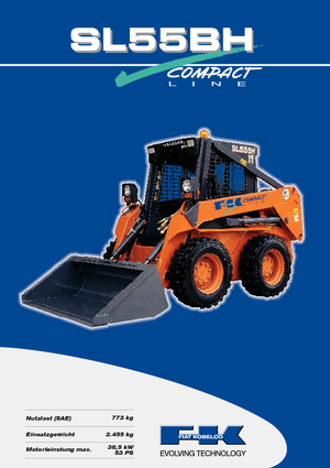 Smykem řízené nakladače Fiat Kobelco SL 55 BH