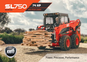 Smykem řízené nakladače Kioti SL750 Canopy