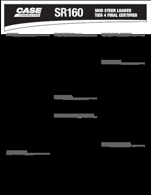 Smykem řízené nakladače Case SR160