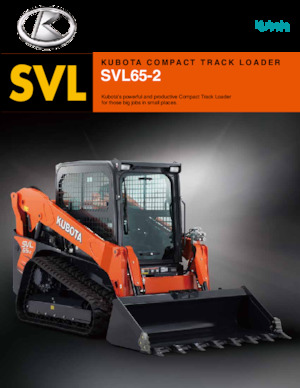 Smykem řízené nakladače Kubota SVL65-2
