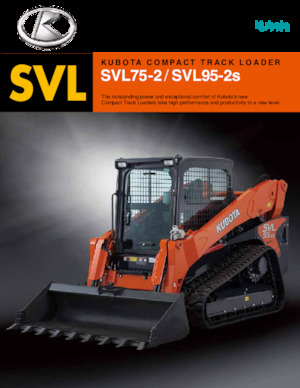 Smykem řízené nakladače Kubota SVL75-2HWC