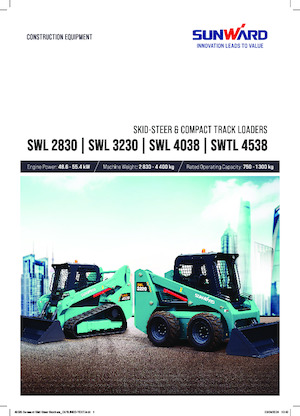 Smykem řízené nakladače Sunward SWL3230 