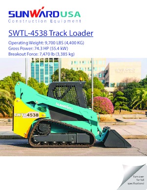 Smykem řízené nakladače Sunward SWTL4538 