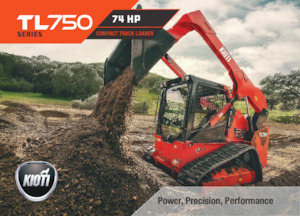 Smykem řízené nakladače Kioti TL750 Canopy 
