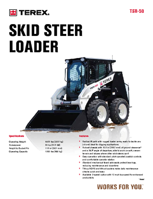 Smykem řízené nakladače Terex TSR 50