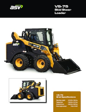 Smykem řízené nakladače ASV VS 75