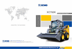 Smykem řízené nakladače XCMG XC760K 