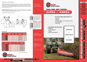 Svahové sekačky Sauerburger Omega 1600