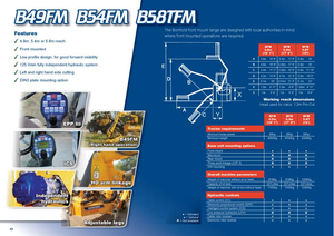 Svahové sekačky Bomford B 58T FM