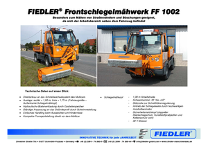 Svahové sekačky Fiedler FF 1002