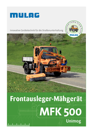 Svahové sekačky Mulag MFK 500