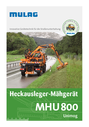 Svahové sekačky Mulag MHU 800