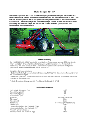 Svahové sekačky Kuhn Multi-Longer GI-T 4844 P TD