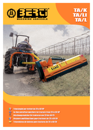 Svahové sekačky Berti TA/L 145