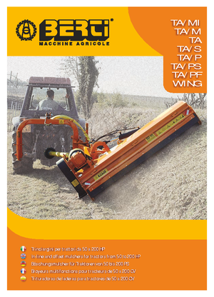 Svahové sekačky Berti TA 180