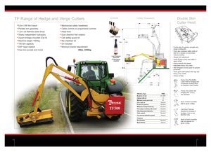 Svahové sekačky Twose TF 500