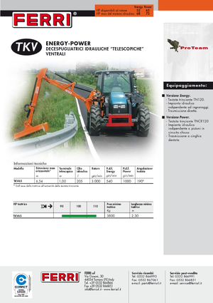 Svahové sekačky Ferri TKV 65