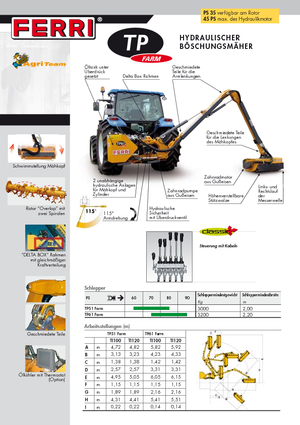 Svahové sekačky Ferri TP 51 Plus